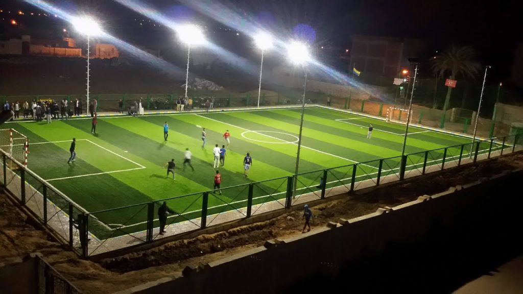 مساحة ملعب كرة القدم الخماسي Egy green افضل شركة تنسيق حدائق في مصر