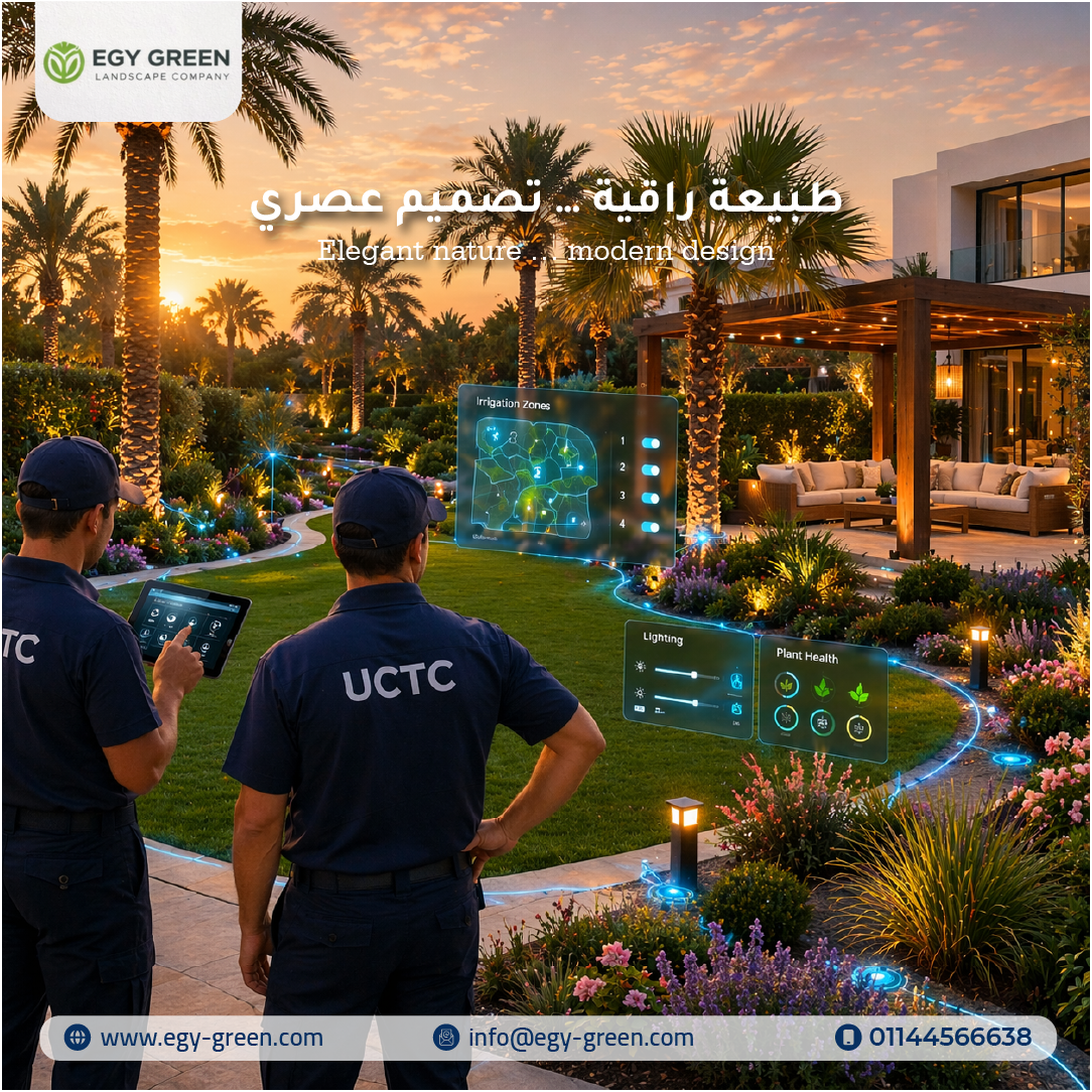 تصميم وتنفيذ الحدائق في مصر